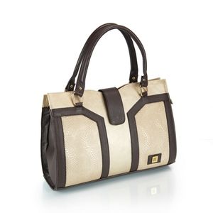Gold and Brown Designer Handbag